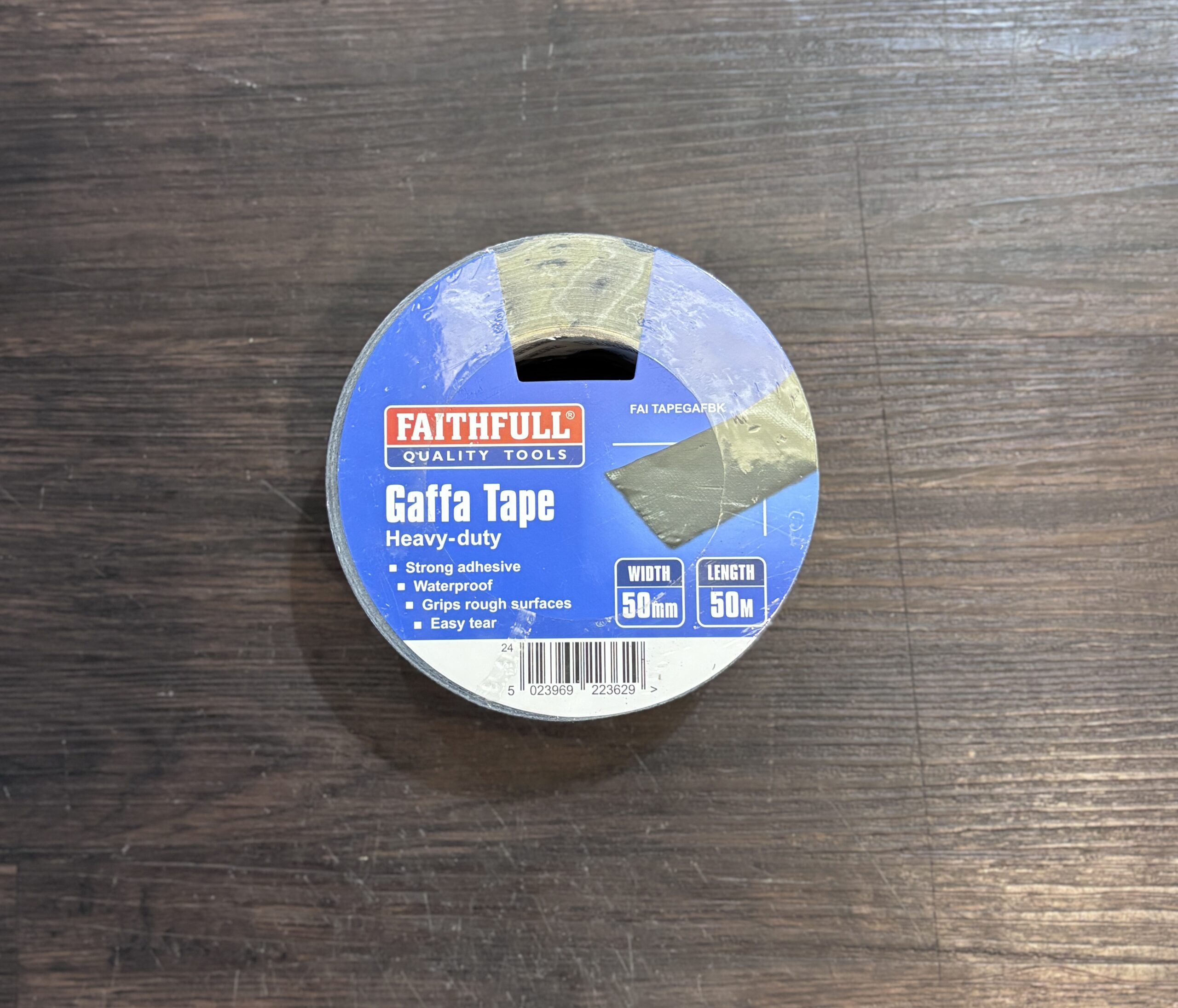 FAITHFULL HEAVY-DUTY GAFFA TAPE 50MM x 50M