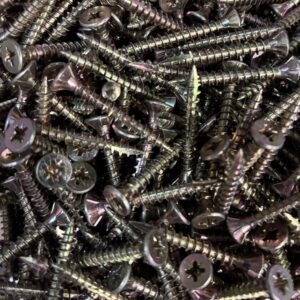 IMPACT WOOD SCREWS – ZINC & YELLOW PASSIVATED – 5.0 × 40MM (TUB ~800)