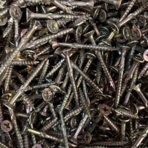 IMPACT WOOD SCREWS – ZINC & YELLOW PASSIVATED – 5.0 × 50MM (TUB ~1600)