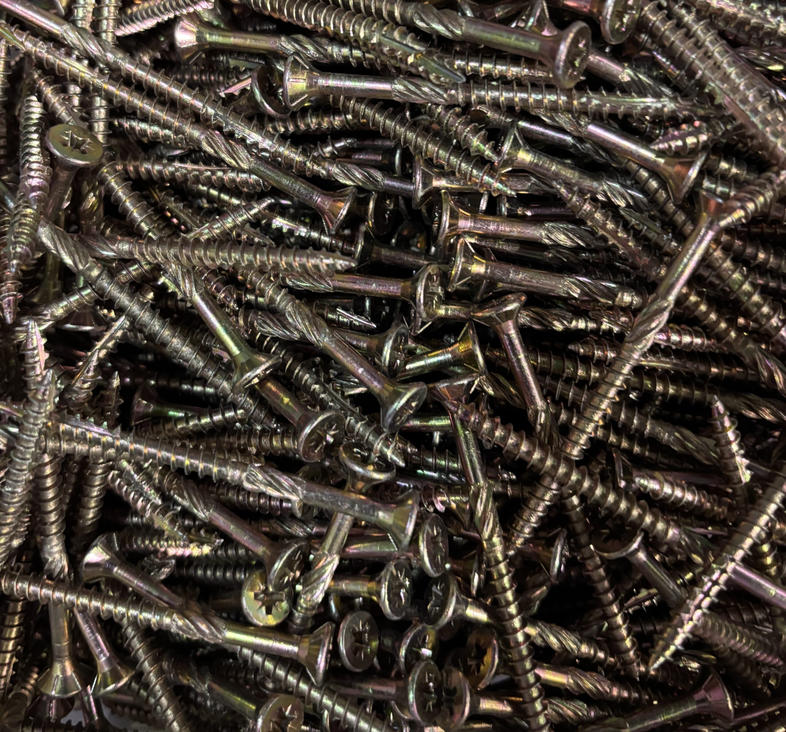 IMPACT WOOD SCREWS – ZINC & YELLOW PASSIVATED – 5.0 × 70MM (TUB ~1200)